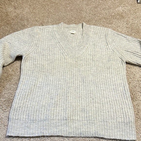 Sperry V Neck Gray Sweater XL - Picture 1 of 6